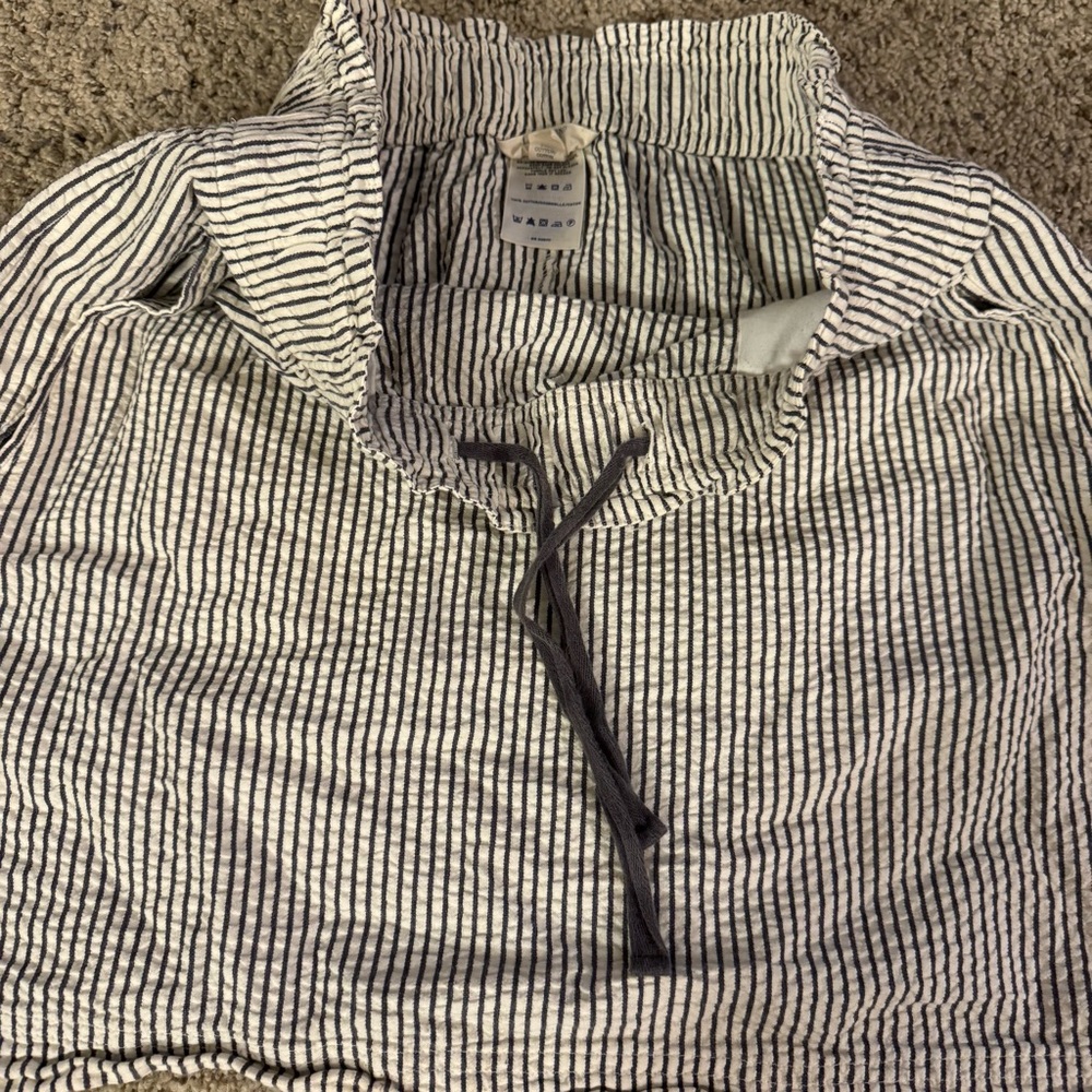 Lands’ End Canvas Striped Skirt With Pockets Size 6 - Picture 5 of 14
